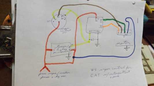 windshield wiper motor wiring diagram