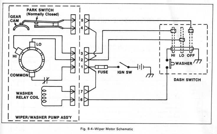 windshield wiper motor wiring diagram
