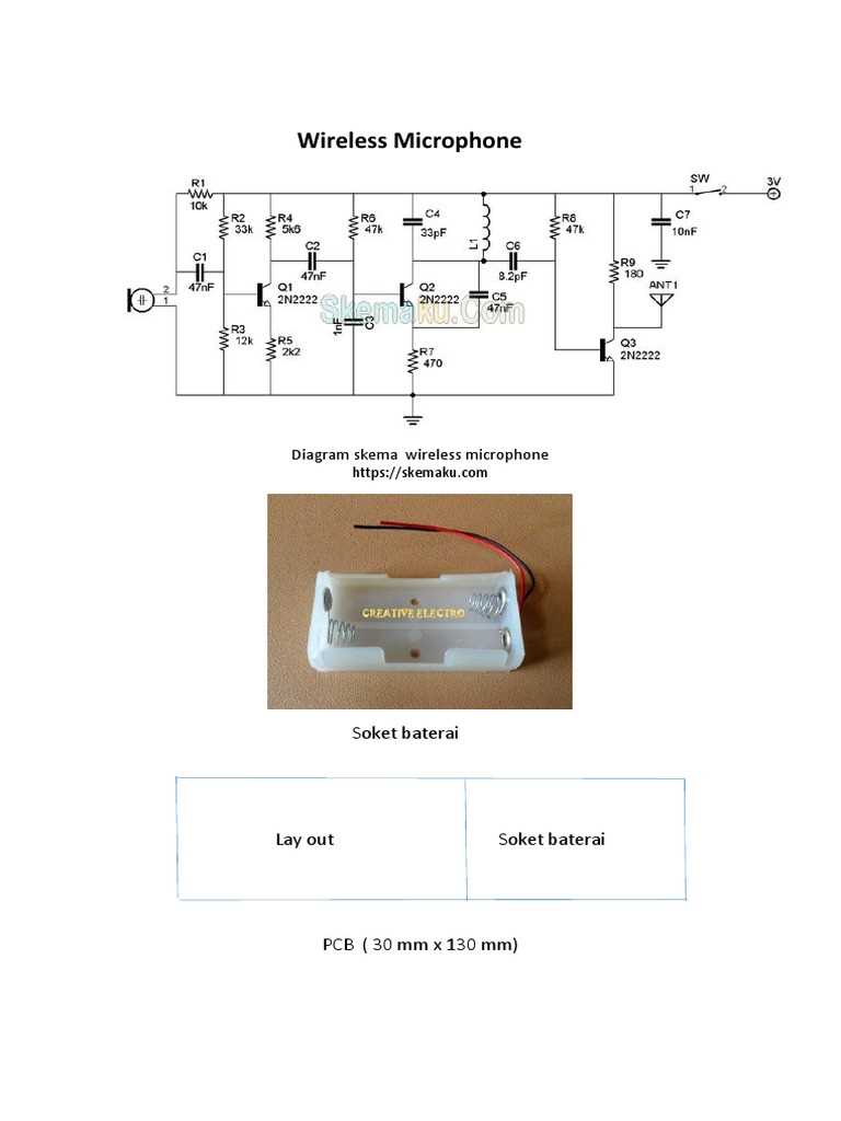 wireless microphone schematic diagram
