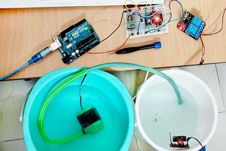 wireless water level controller circuit diagram