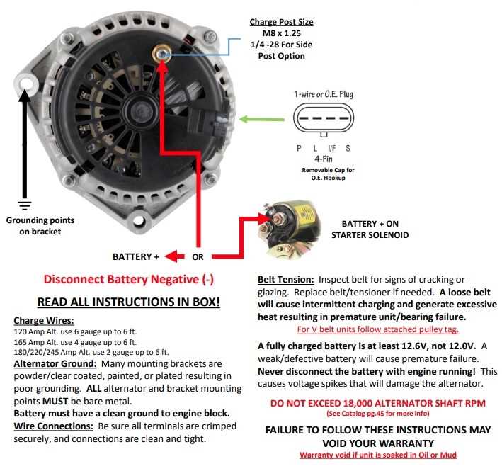 wiring an alternator diagram