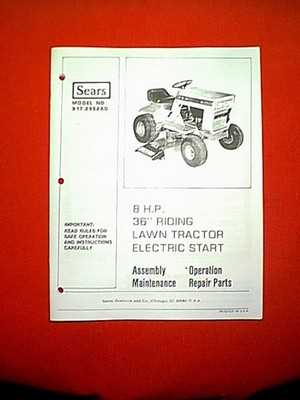 wiring diagram craftsman riding mower