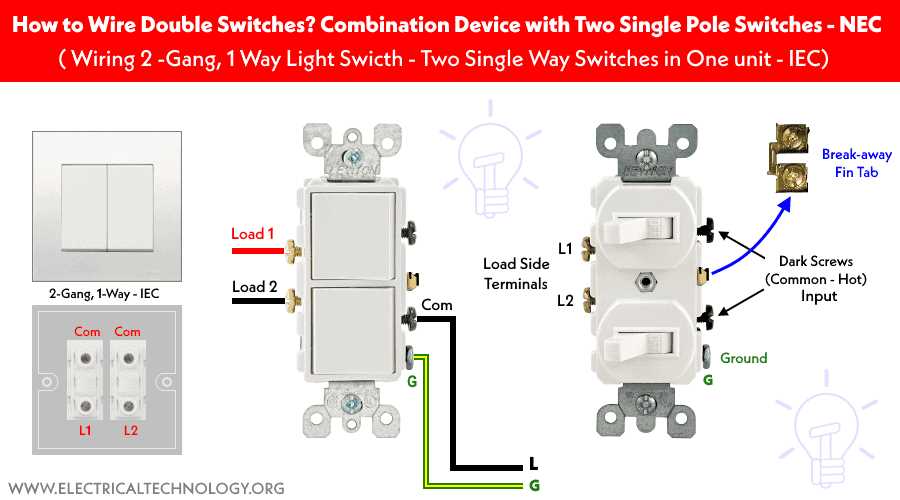 wiring diagram for 2 switches and 1 light
