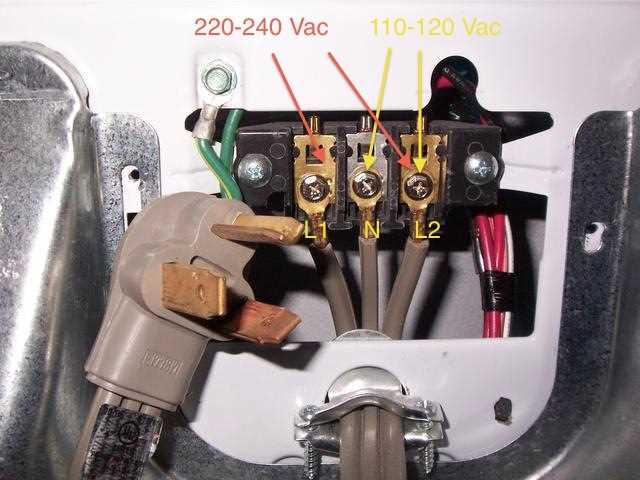 wiring diagram for a dryer plug