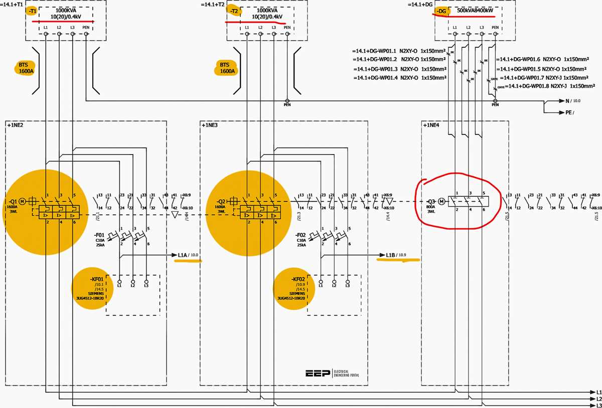 wiring diagram for a transfer switch