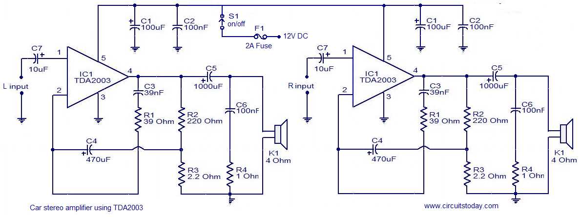 wiring diagram for amplifier car stereo