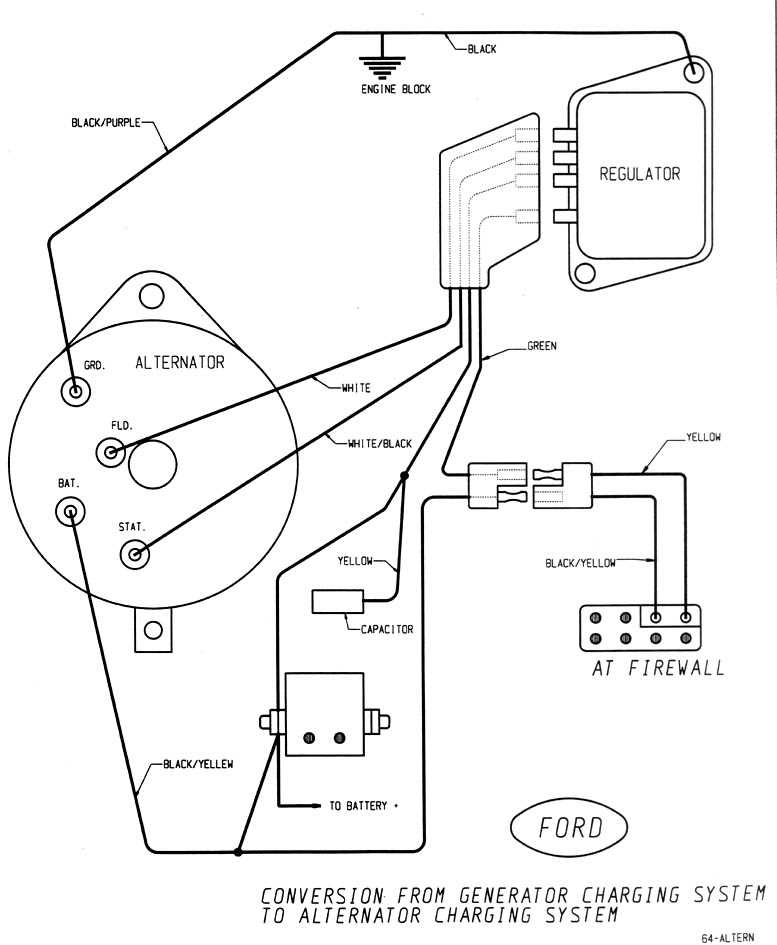 wiring diagram for an alternator