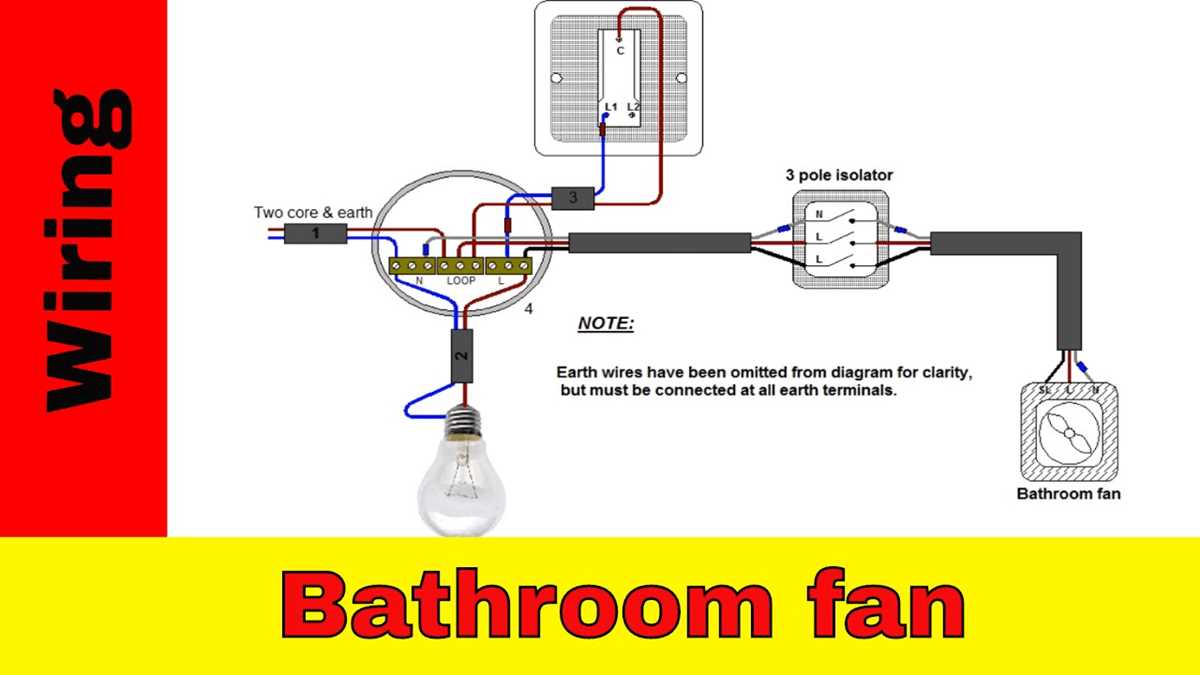 wiring diagram for bathroom fan and light