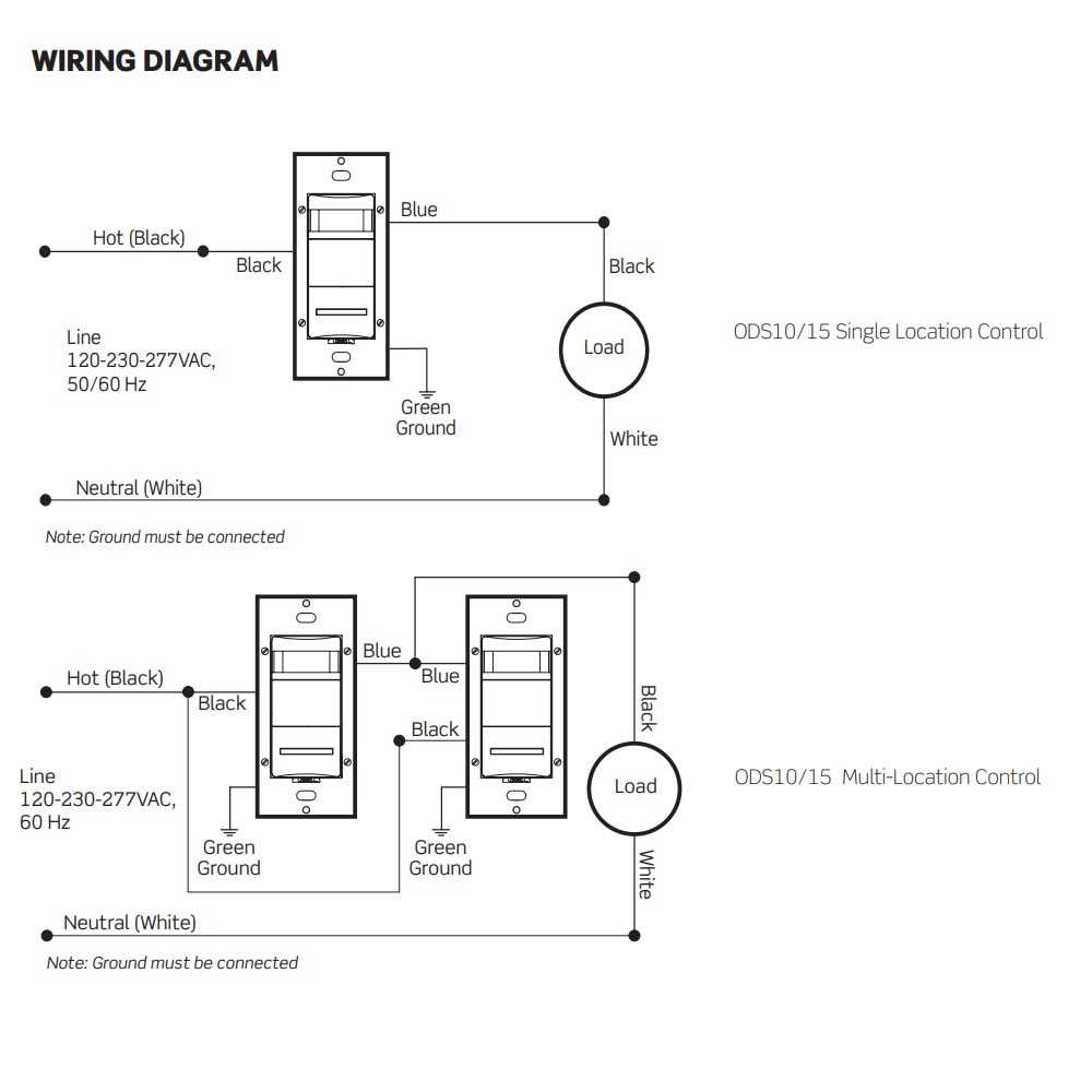 wiring diagram for motion sensor light switch