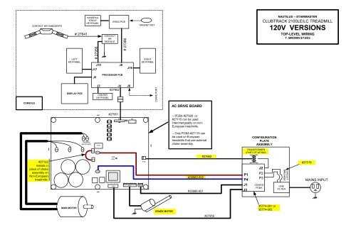 wiring diagram treadmill motor control board schematic