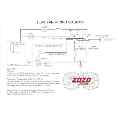wiring electric fan relay diagram