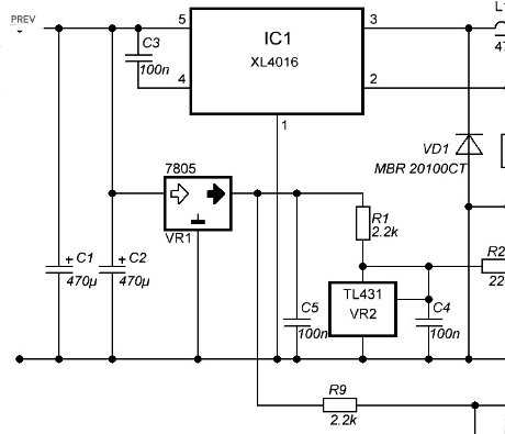 xl4016 circuit diagram