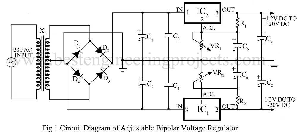 ac voltage regulator circuit diagram