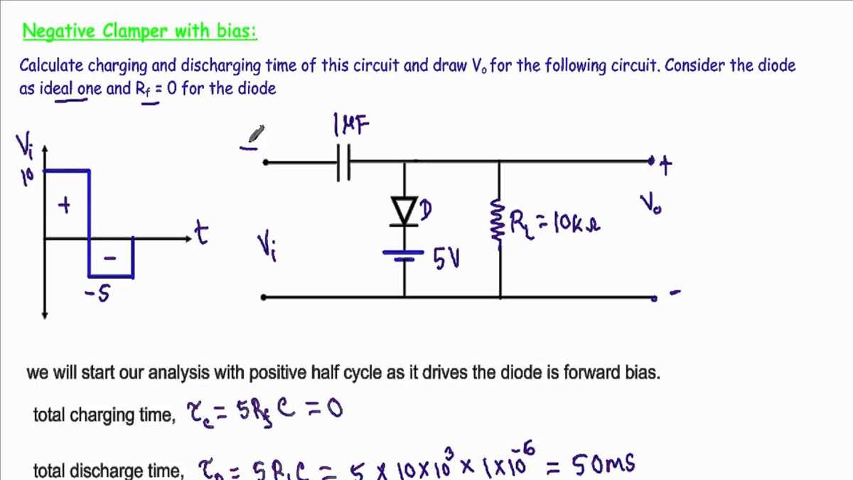 negative clamper circuit diagram