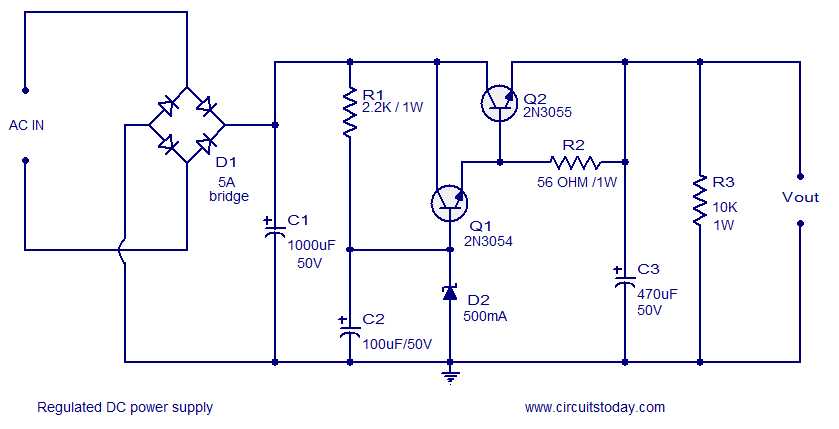 dc current circuit diagram
