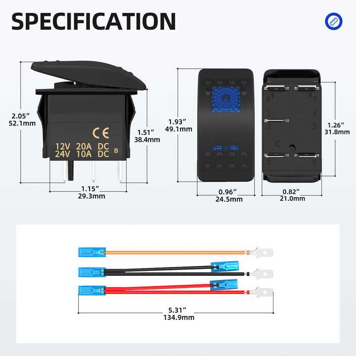 4 pin rocker switch wiring diagram 12v