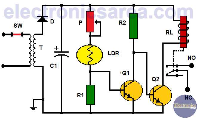 12v ldr circuit diagram