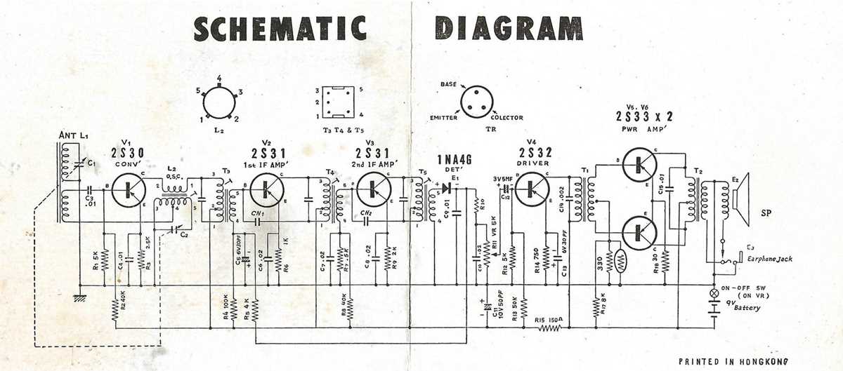 am transistor radio schematic diagram