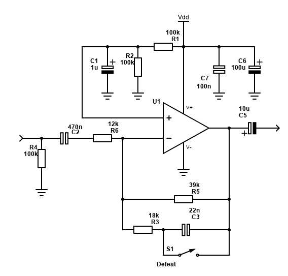 booster amplifier schematic diagram