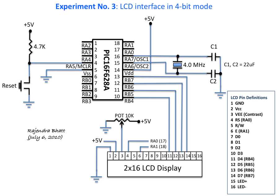 simple microcontroller circuit diagram