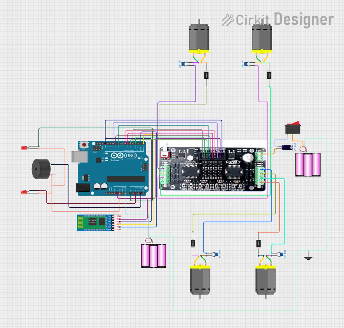 arduino car circuit diagram