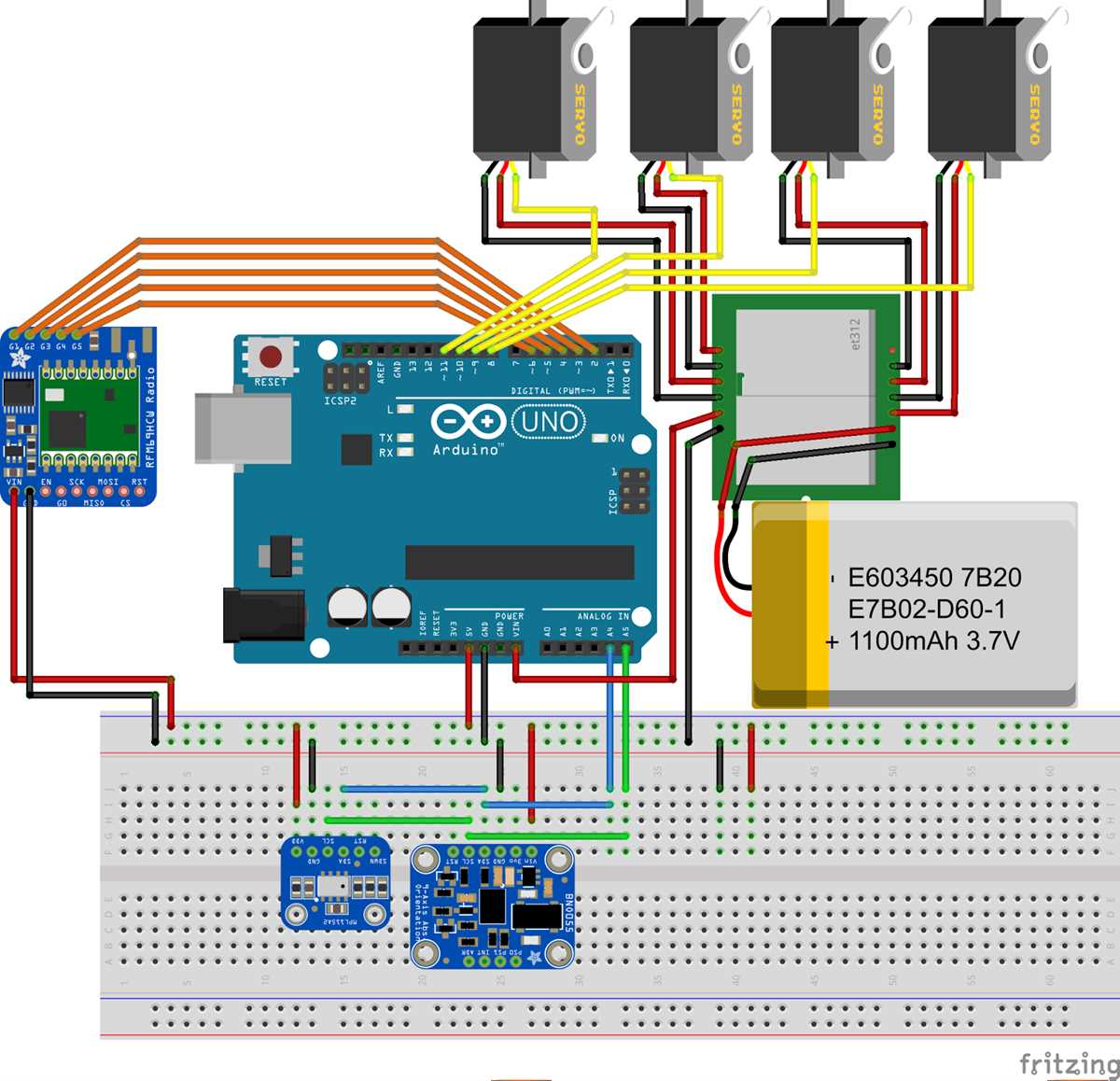 arduino drone circuit diagram