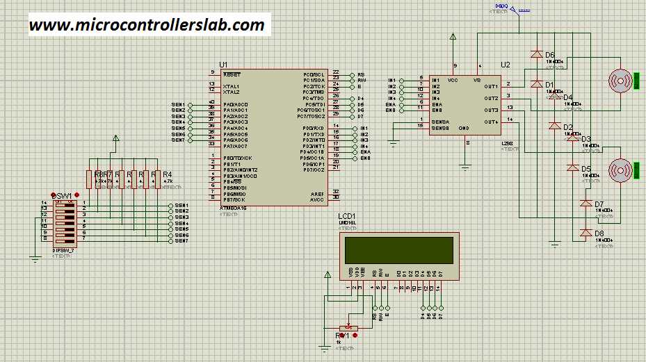 line follower circuit diagram