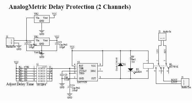 audio delay circuit diagram
