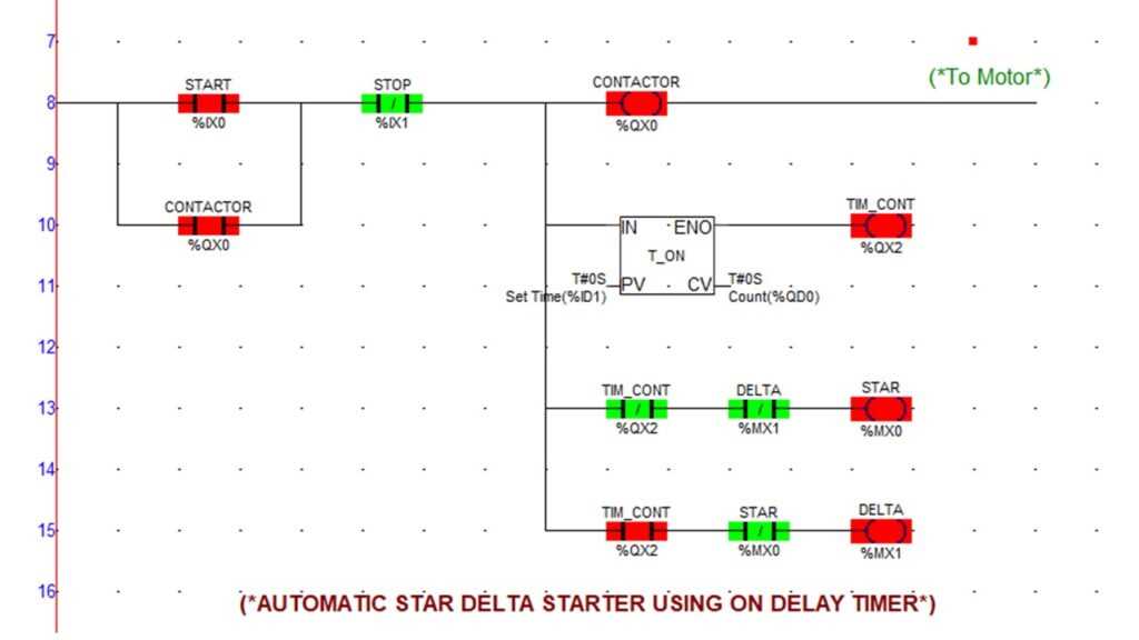 automatic star delta starter schematic diagram