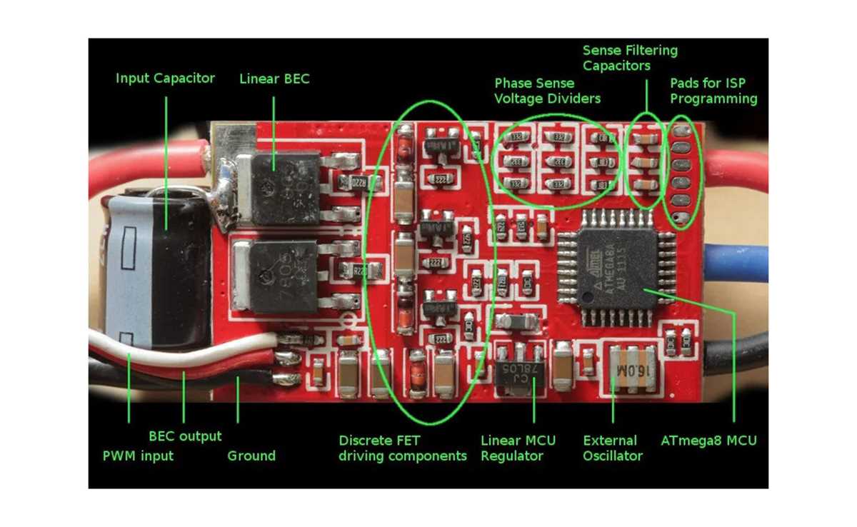 brushless esc circuit diagram