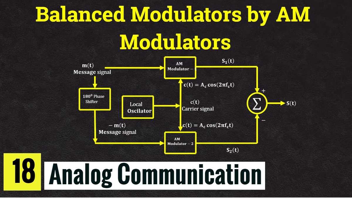 balanced modulator circuit diagram