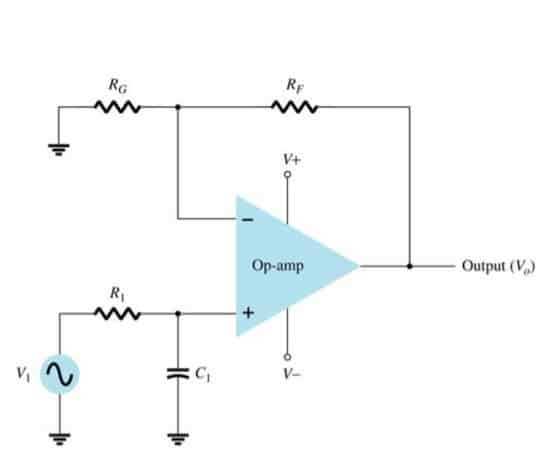 band stop filter circuit diagram