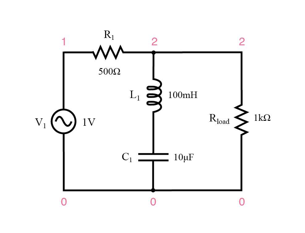 band stop filter circuit diagram