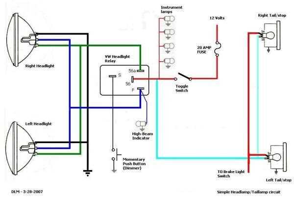 basic brake light switch wiring diagram