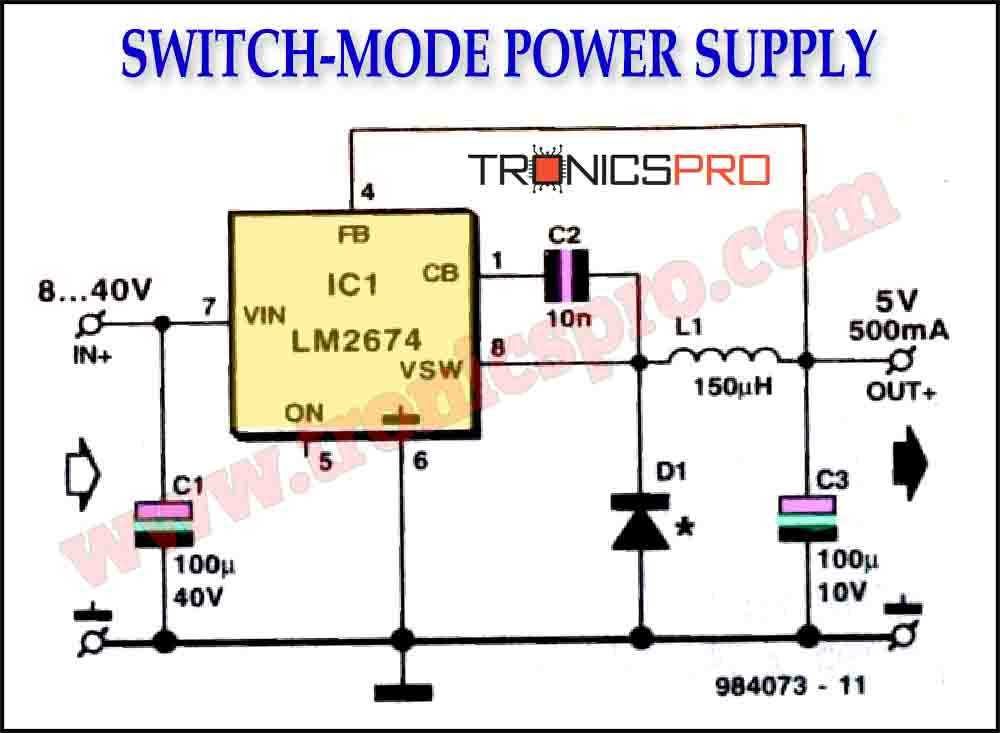 basic power supply schematic diagram