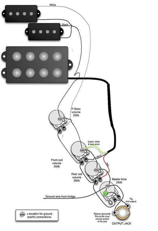 bass guitar diagram wiring