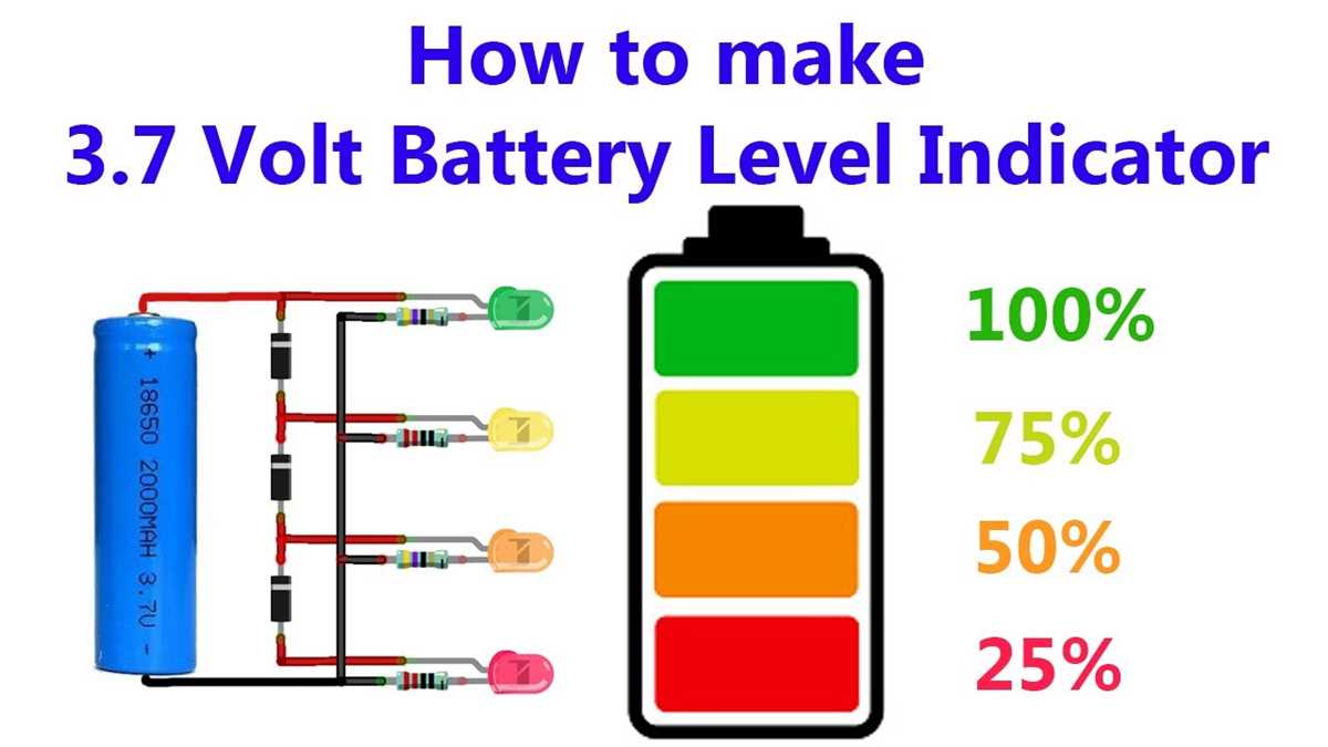 battery level indicator circuit diagram