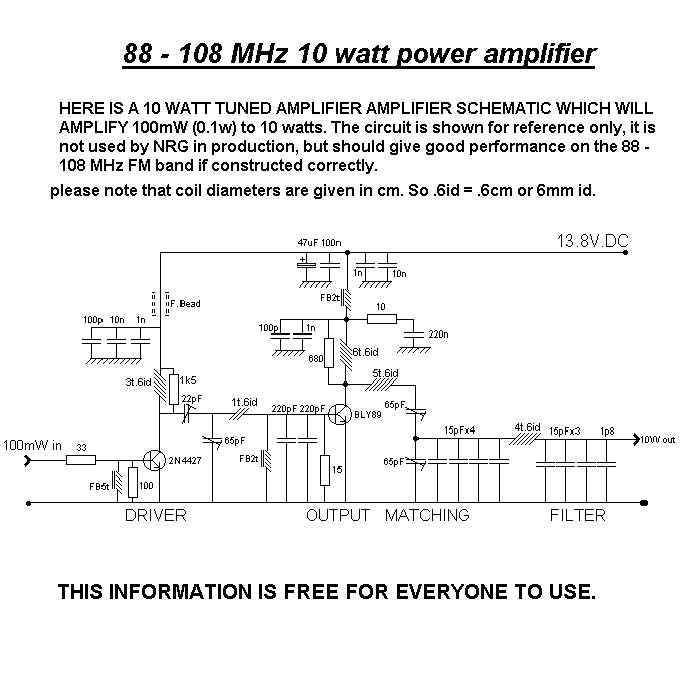 1 watt fm transmitter circuit diagram