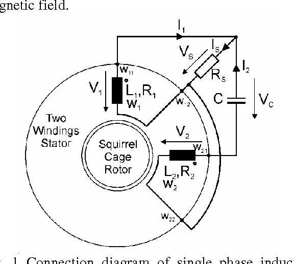 single phase generator circuit diagram