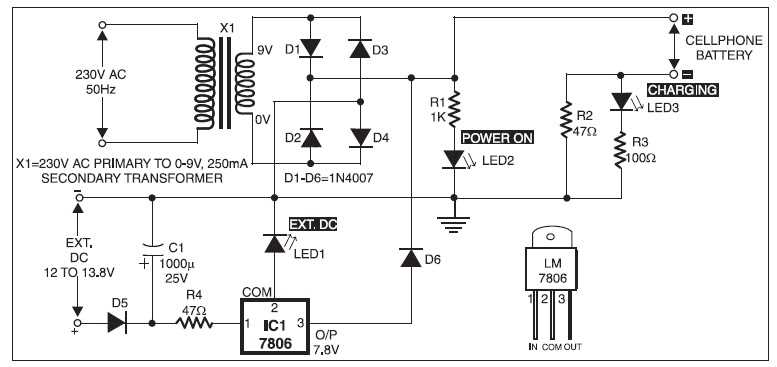 samsung mobile charger circuit diagram