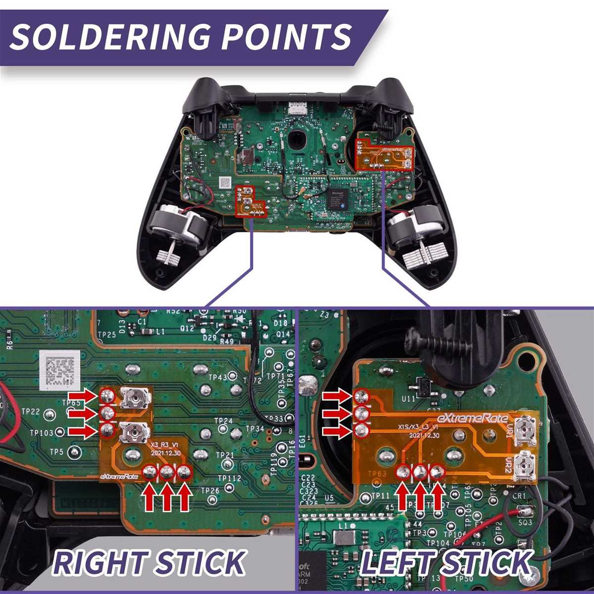 xbox one s controller circuit board diagram