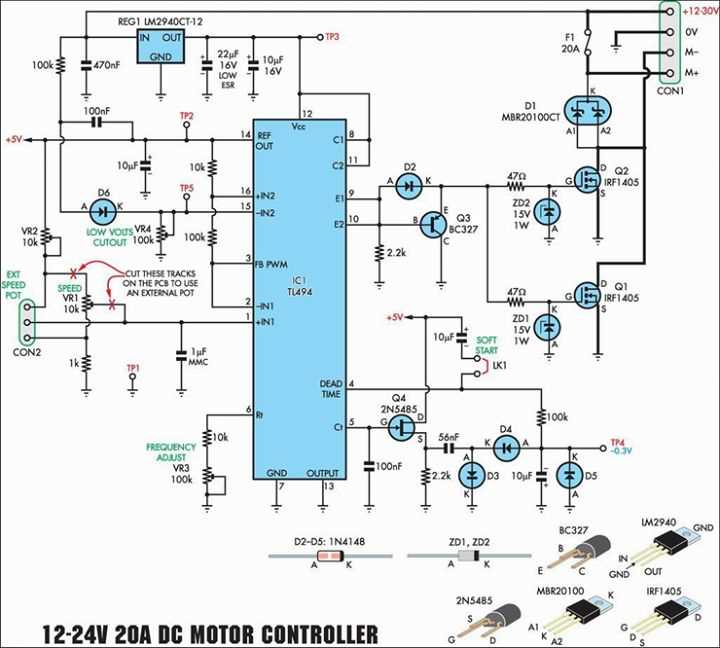 brushless motor speed controller circuit diagram