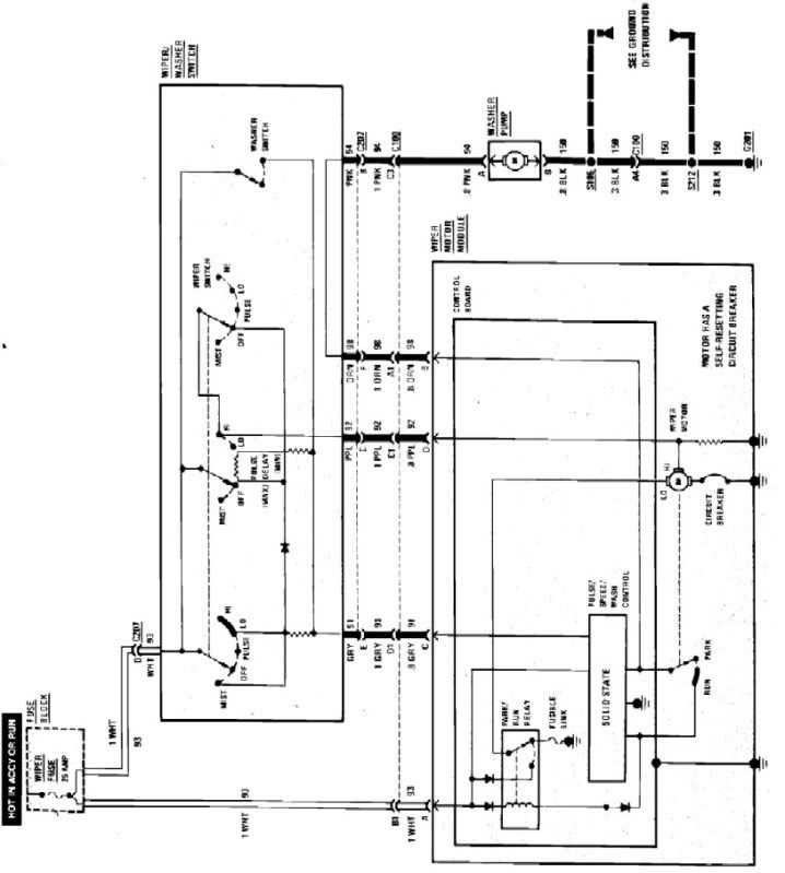 car wiper motor wiring diagram