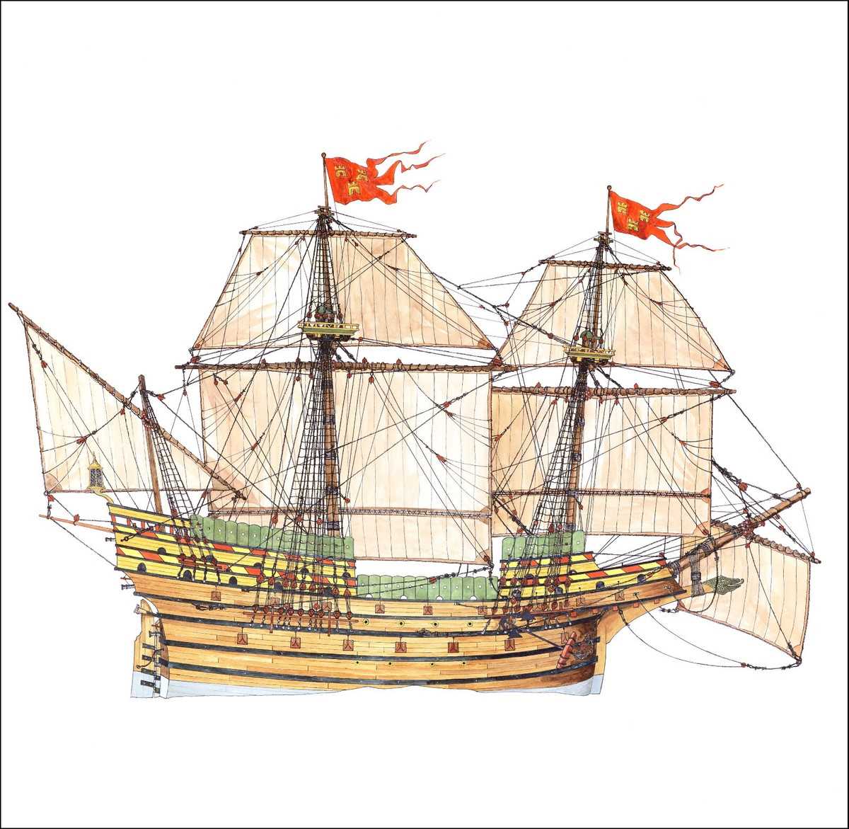 carrack boat schematic diagram