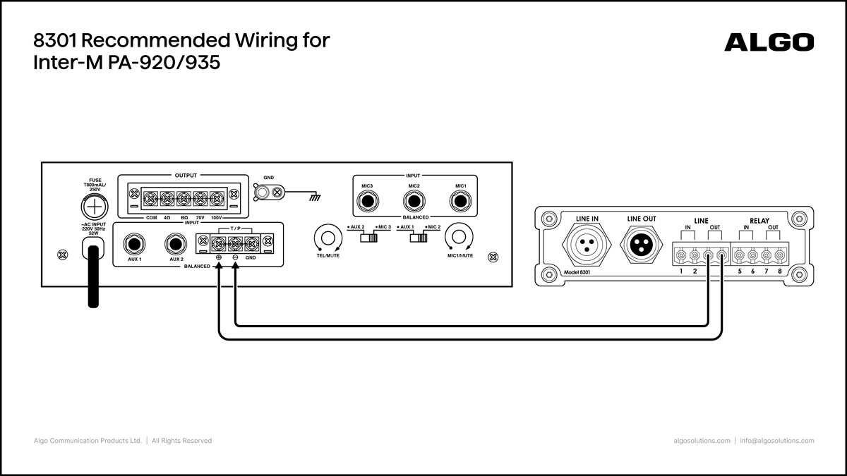 algo 8301 wiring diagram
