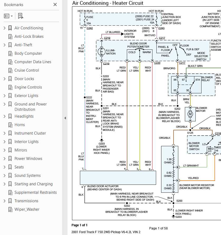 2001 ford f150 ignition switch wiring diagram