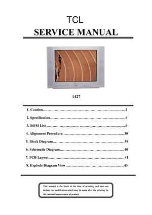 tcl crt tv schematic diagram