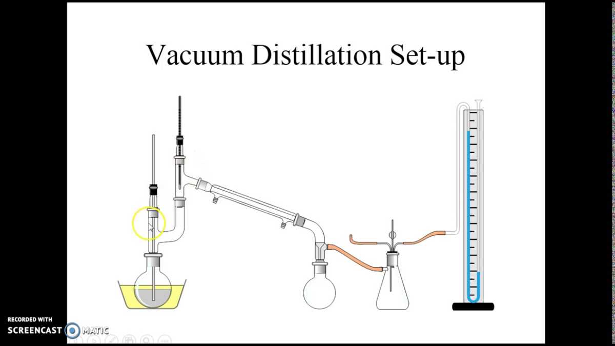 vacuum transfer distillation schematic diagram