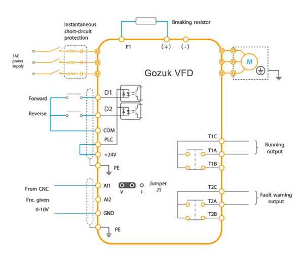 vfd starter circuit diagram