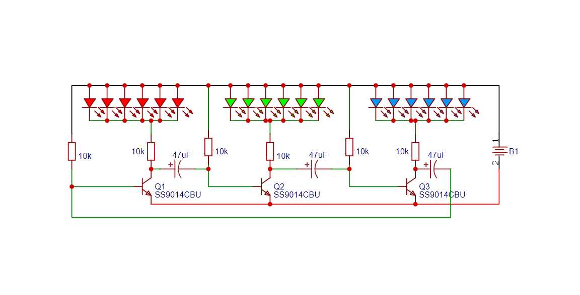 christmas led lights circuit diagram